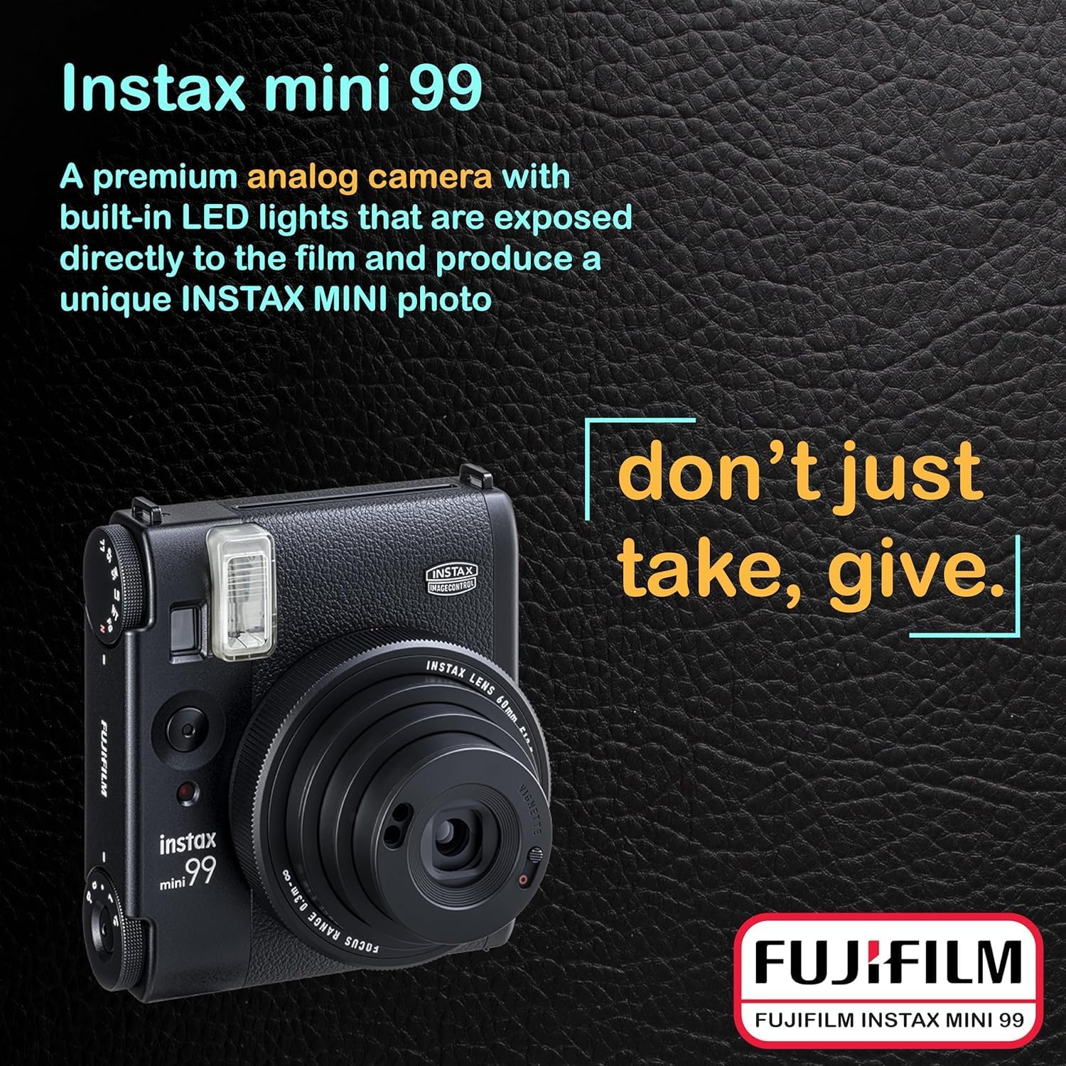 Fujifilm Instax Mini 99 Instant Film Camera (Black) (Camera + 2 Film (40 Exposure))