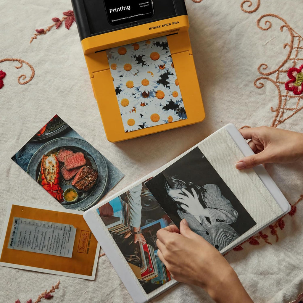 KODAK Dock Era 4x6'' Desktop Photo Printer, 50 Sheets, Docking & Bluetooth Smartphone Printer for iPhone & Android, Instant Color Prints, 4PASS Dye Sublimation