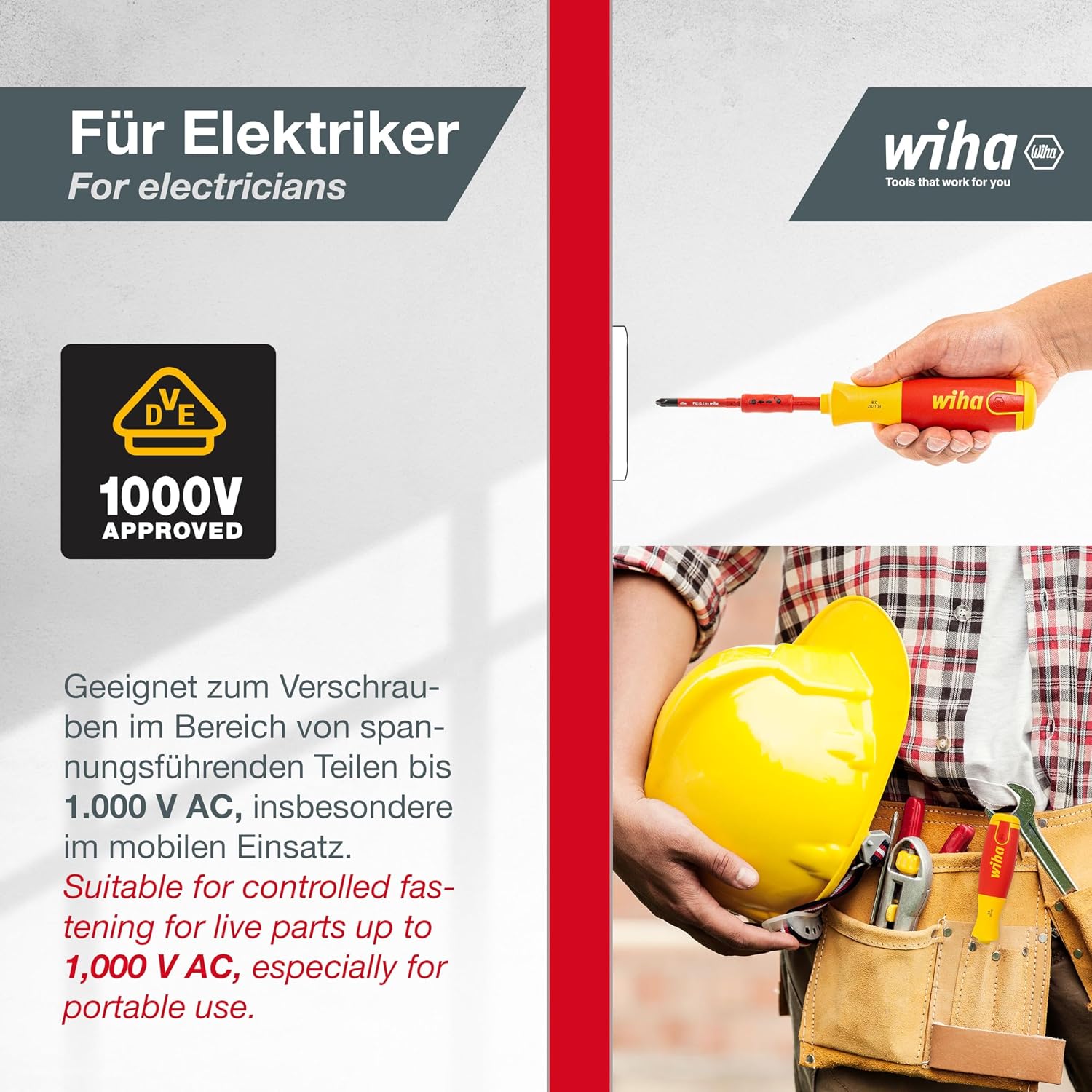 Wiha VDE 6 Bits Magazine Lift Up Screwdriver