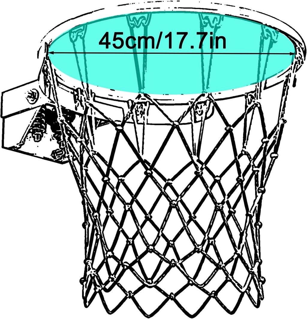 Backboard Breakaway Wall Mounted Basketball Rim，Mini Indoor Basketball Hoop with All-Weather Net，for Gym Garage