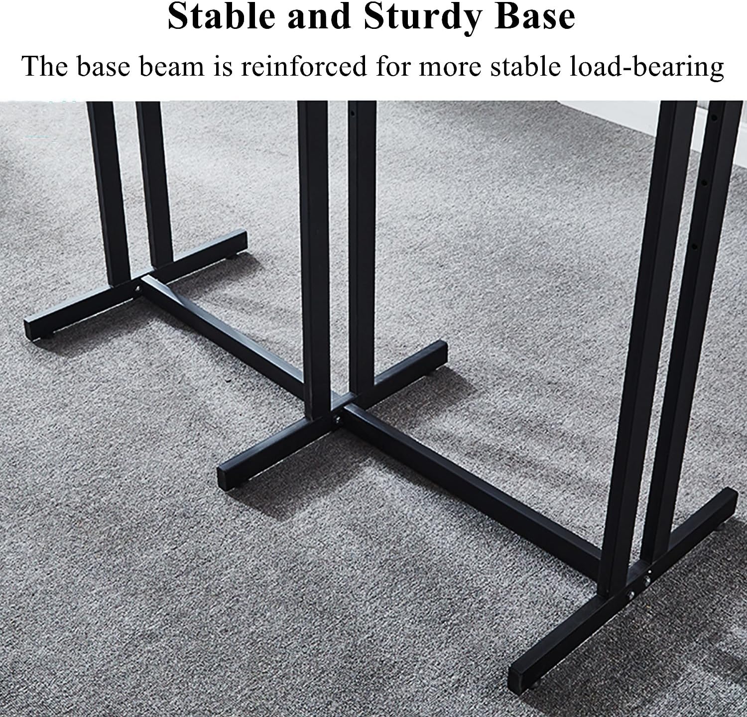 Clothes Rack Floor Standing Metal Garment Rack Heavy Duty 6 Way Clothing Shelves, Adjustable Lifting Arms Retail Display for Hanging Clothes