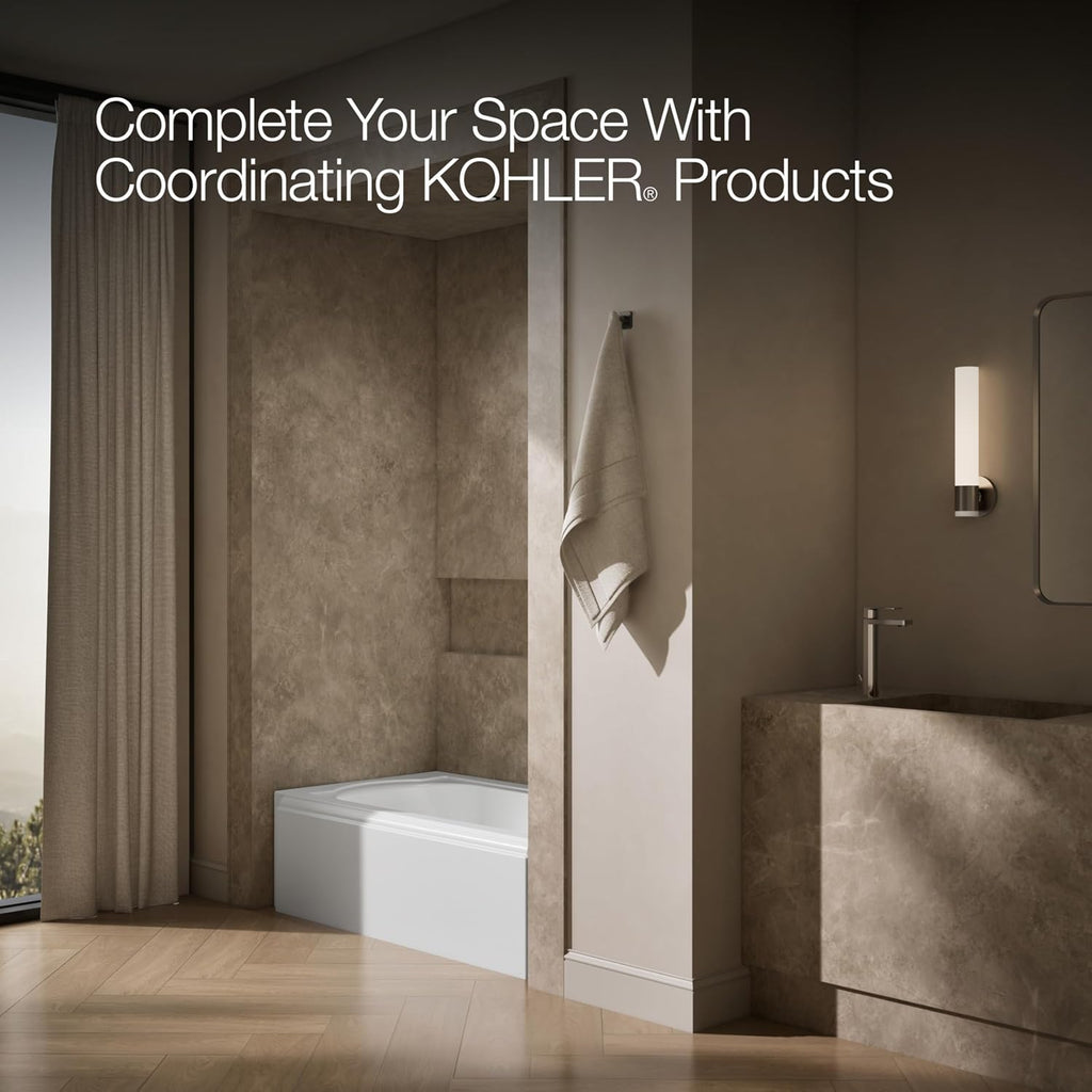 KOHLER Memoirs® 60' x 32' alcove bath with right-hand drain