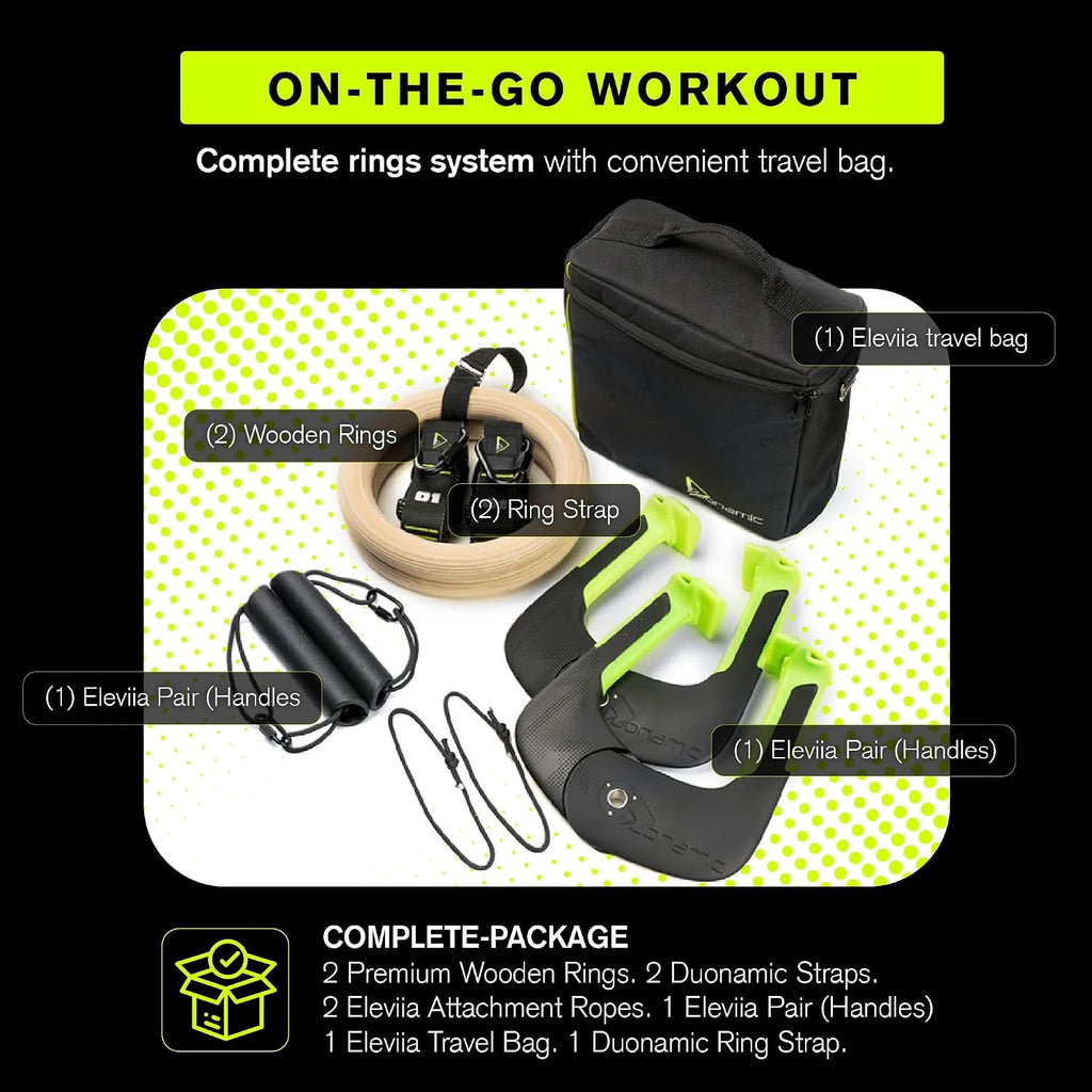 Duonamic Eleviia: Portable Doorway Pull-Up Bar – Lightweight, Travel-Ready, 250 lb Capacity
