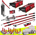 Drywall Finishing Set - LEVEL5 | Pro-Grade | 10/12' Flat Boxes, Corner Roller, 3' Corner Finisher, MiniShot, Handles, Compound Pump + Filler | Sheetrock Gyprock Wallboard | 4-662