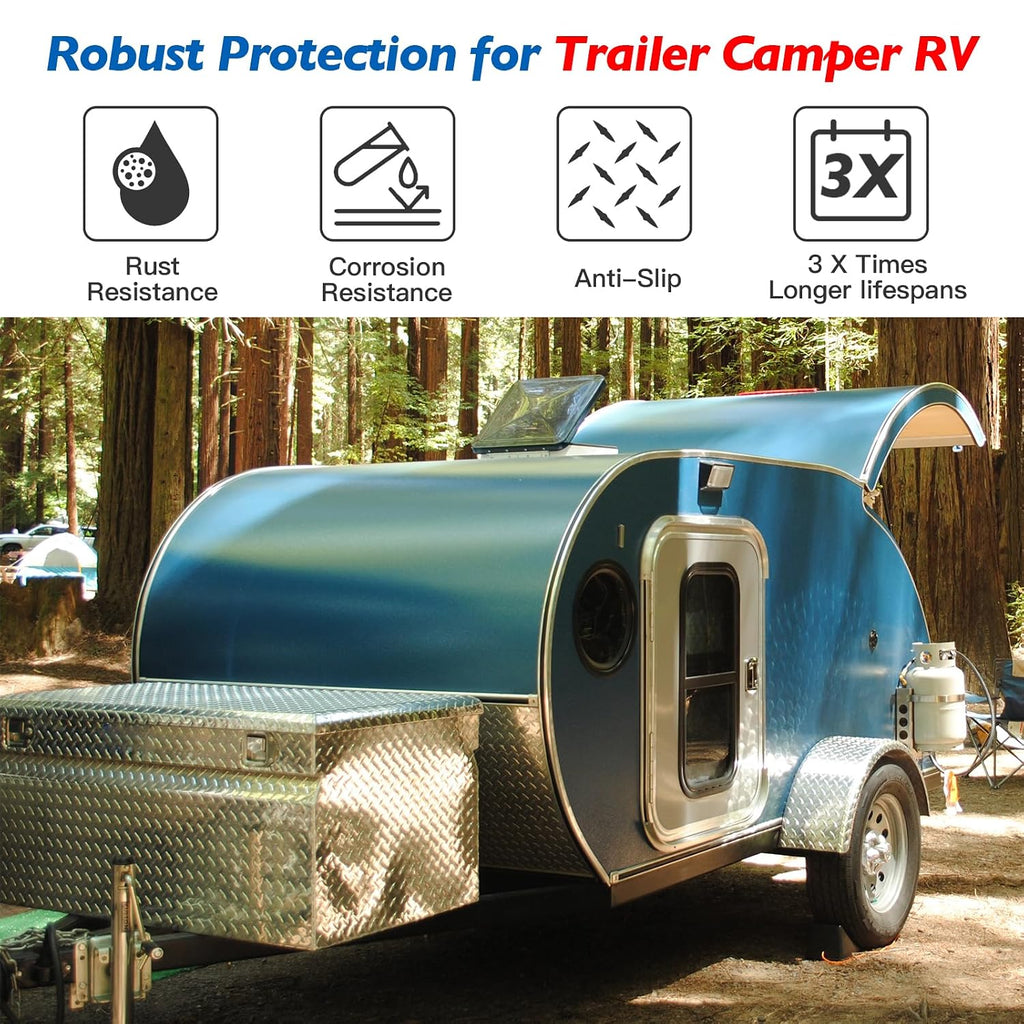 Aluminum Diamond Plate Sheet Metal – 3003 H22 Corrosion & Rust Resistant – 17 GA 0.045' Thick Commercial Grade – Stone Guard for Cargo Trailer, RV, Camper – 22 in x 120 in.