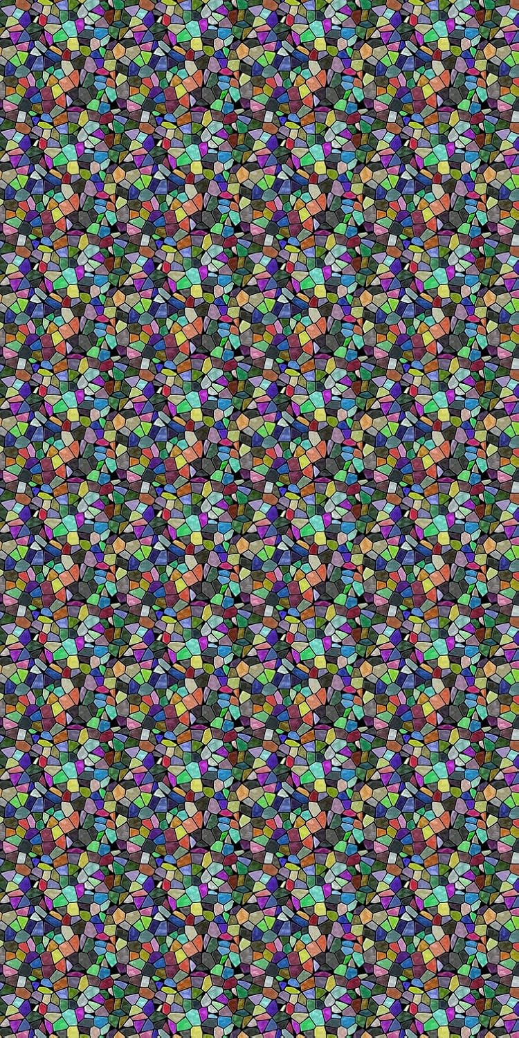 Windowpix 42 x 84 Multi-Colored Victorian Pattern Window Film Static Cling Film UV Filtering Energy Saving
