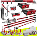 LEVEL5 Automatic Drywall Taping and Finishing Tool Set | 4-660 | Automatic Taper, 10'/12' Flat Boxes, 3' Angle Head, MiniShot, Corner Roller, Standard Handles, Pump, Gooseneck