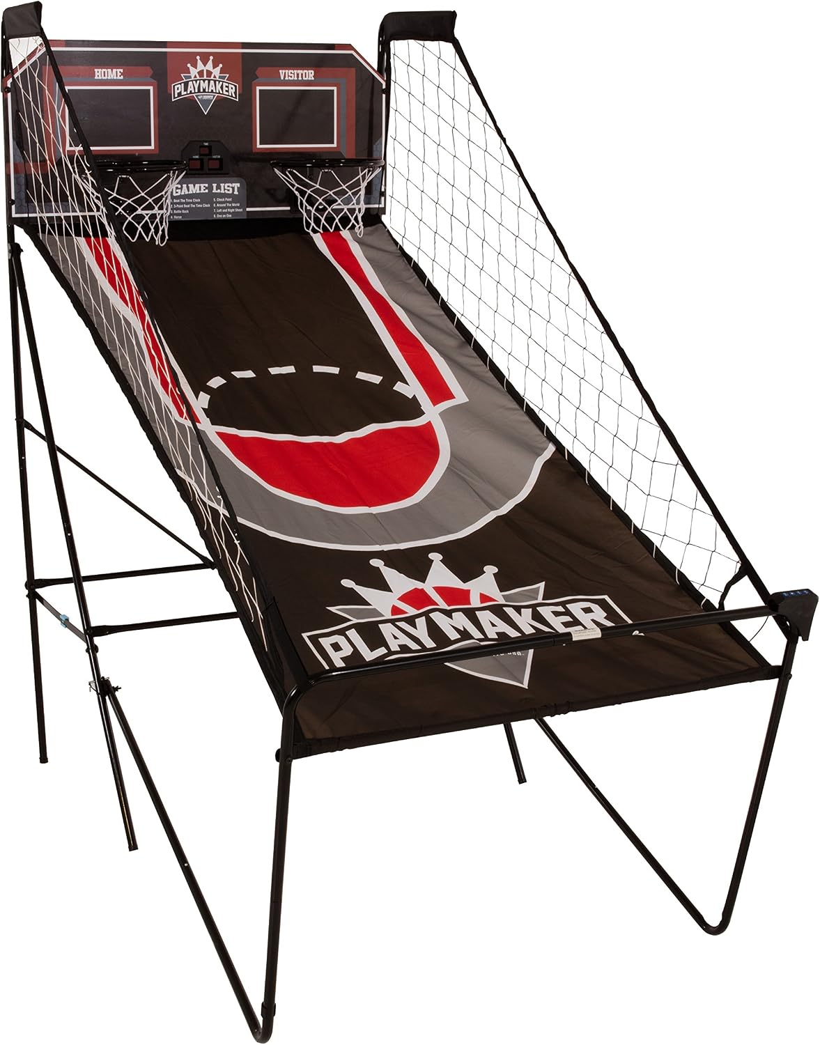 Triumph Playmaker Shootout Basketball Arcade Game – Electronic Scorer, LED Display, 8 Game Modes, 4 Balls, Pump & Quick Connect Frame – Fast-Paced Indoor Fun for Kids, Teens & Family Game Nights