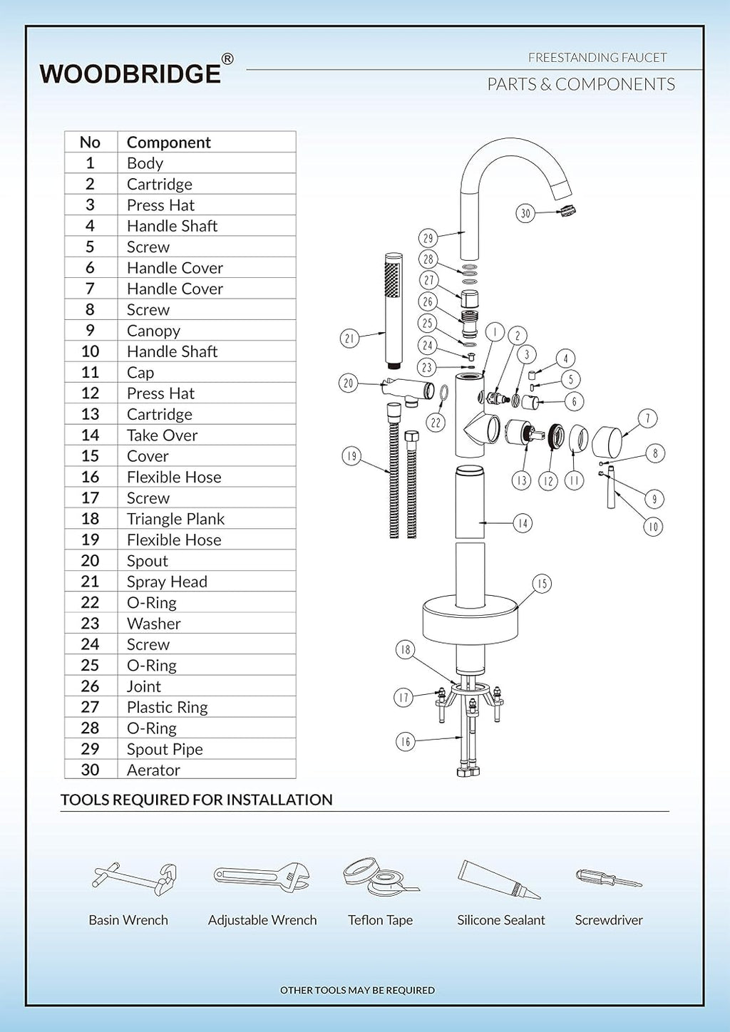 Woodbridge 67' Acrylic Bathtub Soaking Tub Brushed Nickel Freestanding F0001, BTA1508 +F000, B-0001 WITH Faucet II, Model: B-0001 /BTA1508 + F0001