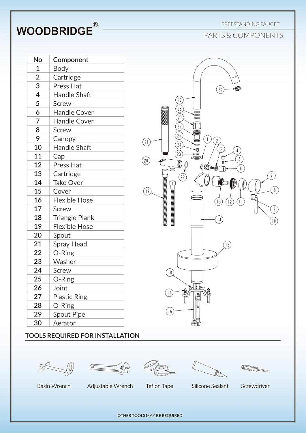 Woodbridge 67' Acrylic Bathtub Soaking Tub Brushed Nickel Freestanding F0001, BTA1508 +F000, B-0001 WITH Faucet II, Model: B-0001 /BTA1508 + F0001