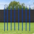 FORZA Slalom Agility Poles | Improve Endurance, Speed & Footwork | Color, Size & Rubber Base Options Available [8 Pack]