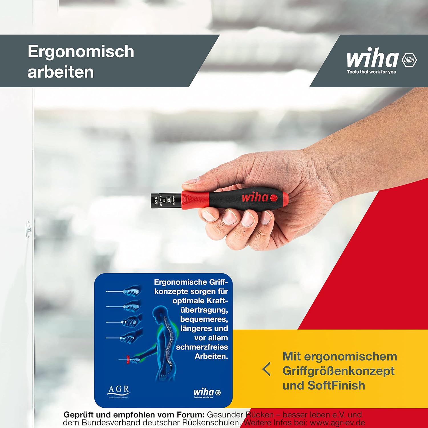 Wiha 28521100'- S Torque Screwdriver, Multi-Colour, 0.4-1.0 N m SF-Size 1