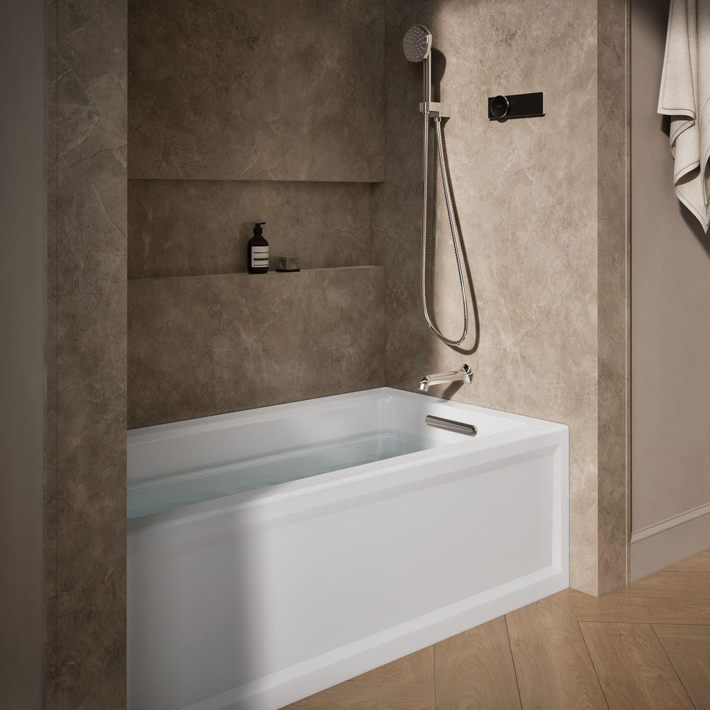 Kohler 1123-RA-0 Archer® 60' x 32' Alcove Bath, Right Drain, Acrylic, White
