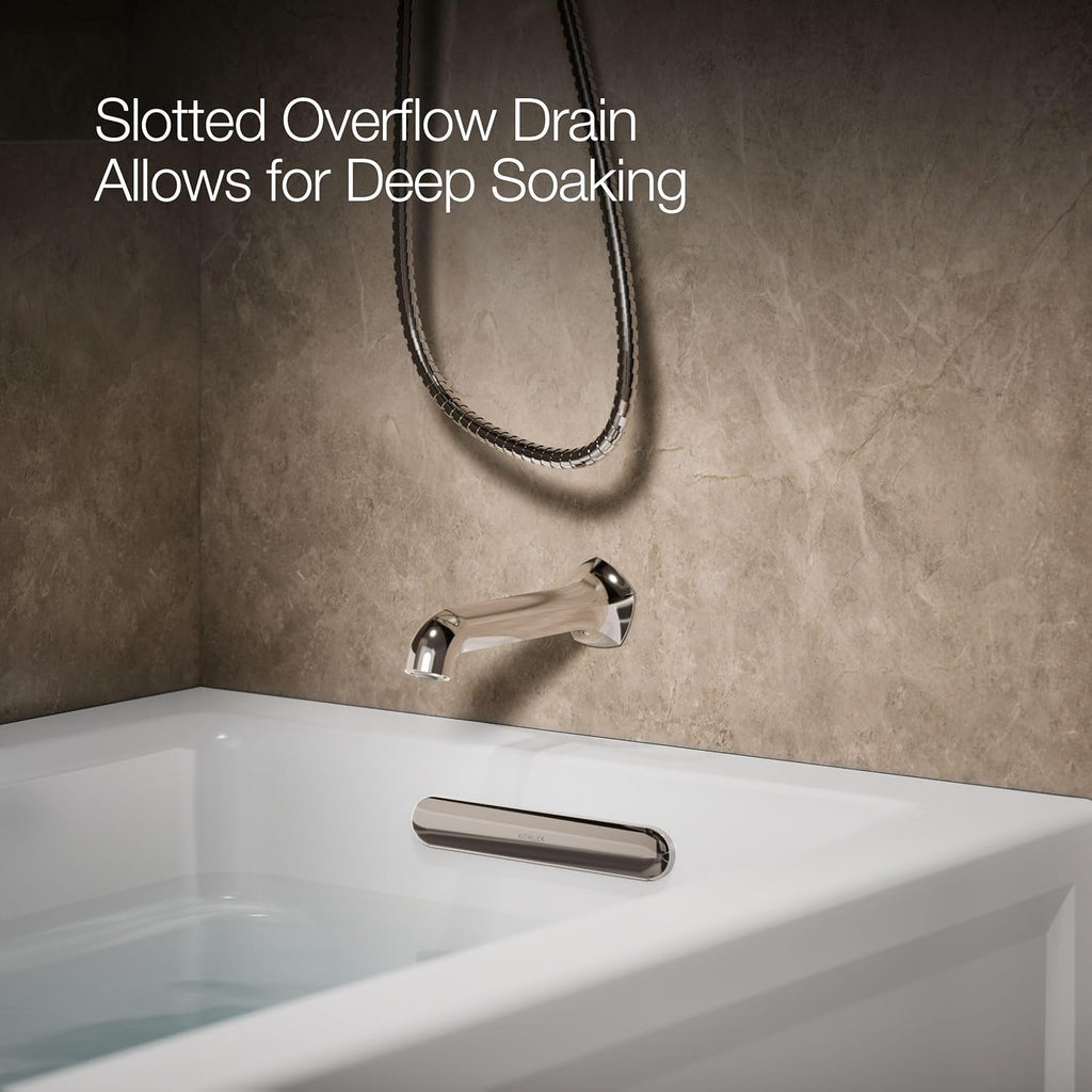 Kohler 1123-RA-0 Archer® 60' x 32' Alcove Bath, Right Drain, Acrylic, White
