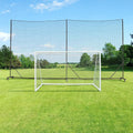 Ball Stop System - Soccer Backstop Net, Heavy Duty, High Impact, Practice Barrier