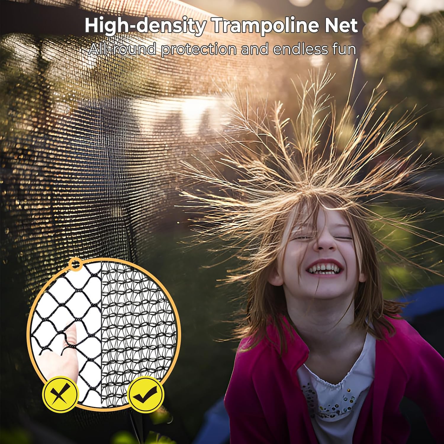 Lyromix 12 14 15 16FT Outdoor Trampolines for Kids and Adults, Pumpkin Trampolin with Curved Poles, Recreational Trampolin with Basketball Hoop and Safety Enclosure Net for Kids and Adults