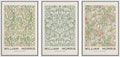 wall26 Framed Canvas Print Wall Art Set William Morris Flower Pattern Tapestries Nature Floral Illustrations Fine Art Decorative Botanical Rustic for Living Room, Bedroom, Office - 24'x36'x3 White