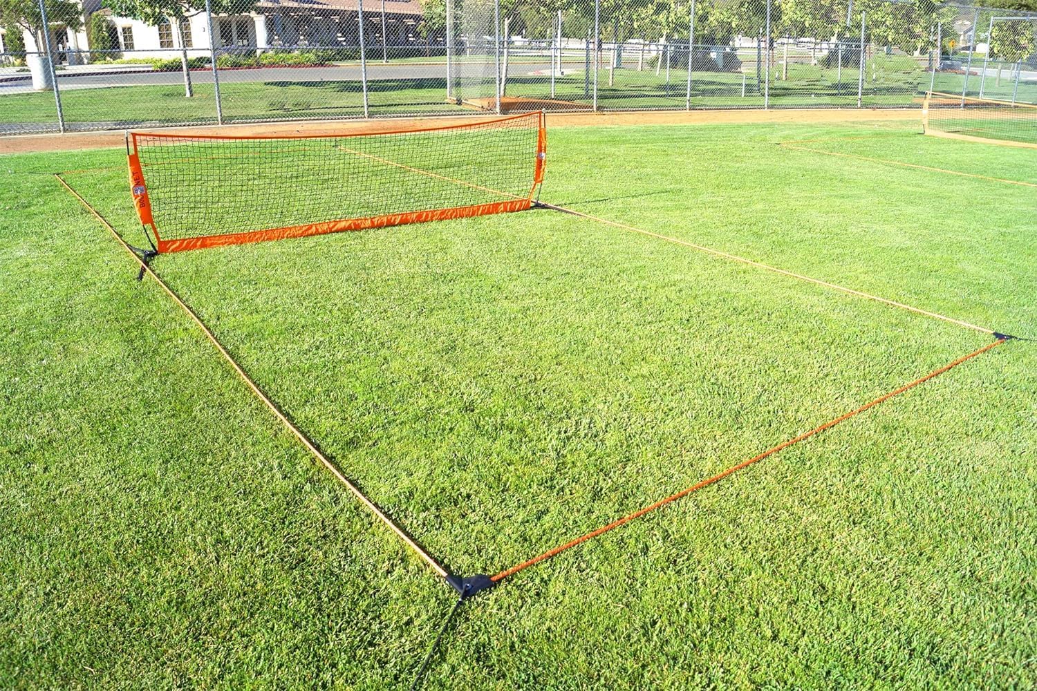 Bownet Soccer Goals for Backyard & Training – Portable Pop-Up Field Barrier Net with Sand Anchors & Travel Bag, Durable All-Weather Soccer Training Equipment