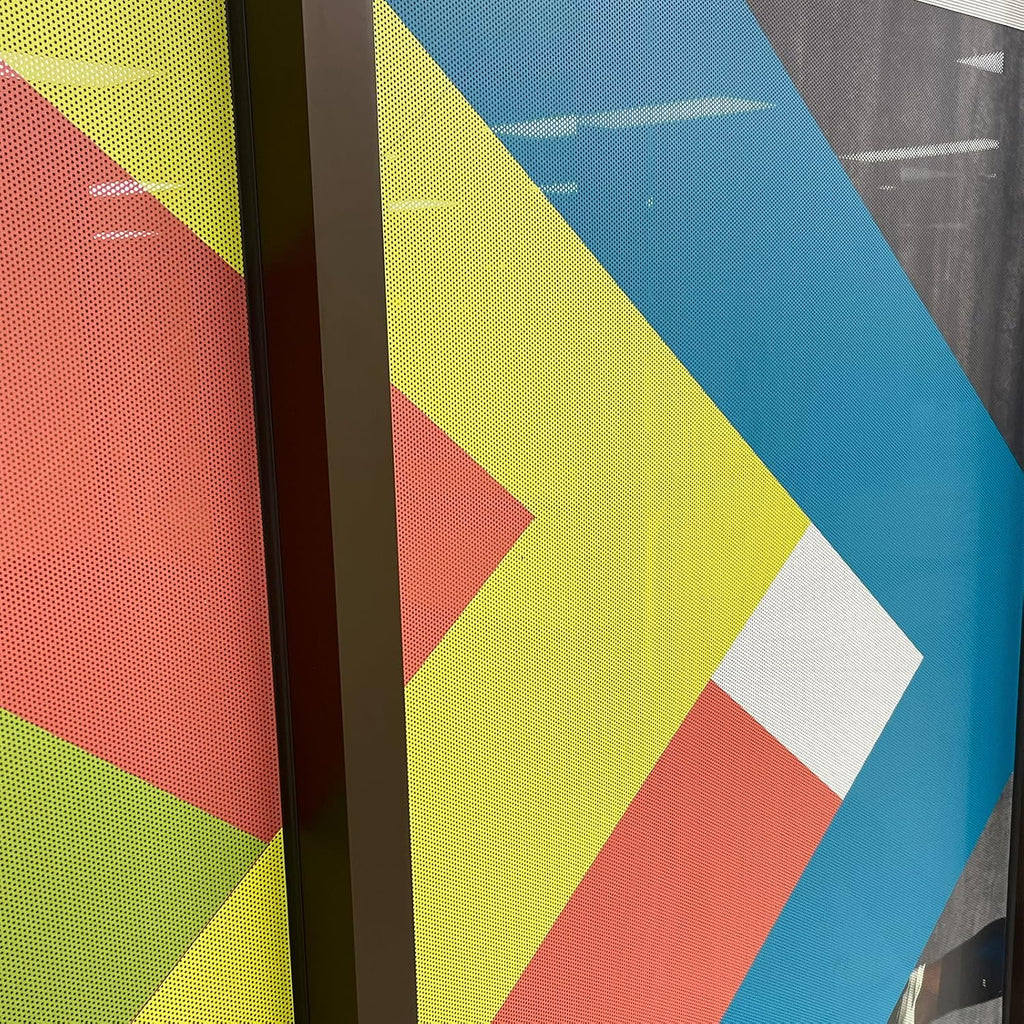 One Way Perforated Window Vinyl Privacy Wrap Film ，Adhesive Glass Wrap Roll，Printable (60Inches x 100ft)