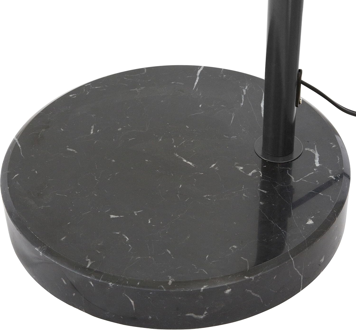Major-Q Modern Arcing Floor Lamp - Tall Stand Up Arching Drum Shade - Large Contemporary Floor Lamp for Dining Rooms and Bedrooms - Corner Lamp for Office Lighting and Home Decor