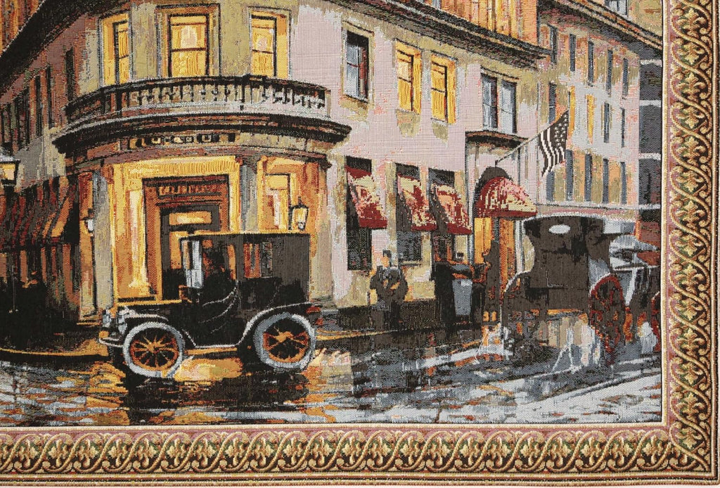 Charlotte Home Furnishings Inc Tapestry Wall Hanging, 27 x 51 Inch Broadway Wall Art, Jacquard Woven Boho Tapestry, Cotton Wall Tapestry for Bedroom, Living Room & Home Decor, European Soft Cotton Fabric