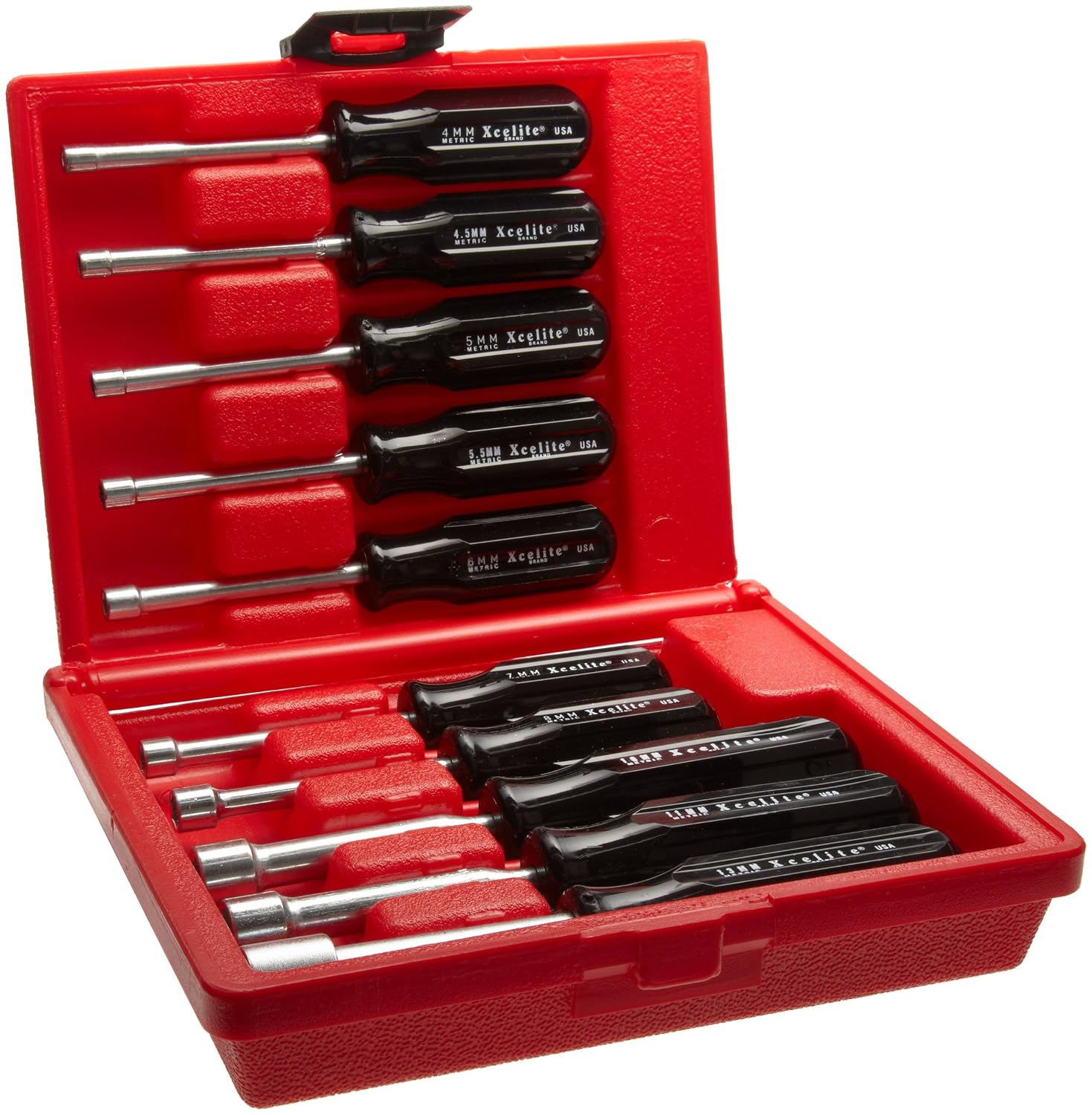 Xcelite 413MM 10-Piece Metric sizes Nutdriver Kit