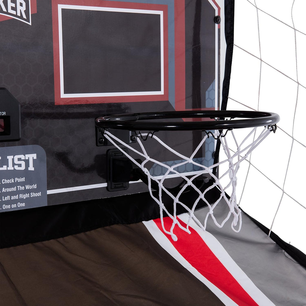 Triumph Playmaker Shootout Basketball Arcade Game – Electronic Scorer, LED Display, 8 Game Modes, 4 Balls, Pump & Quick Connect Frame – Fast-Paced Indoor Fun for Kids, Teens & Family Game Nights