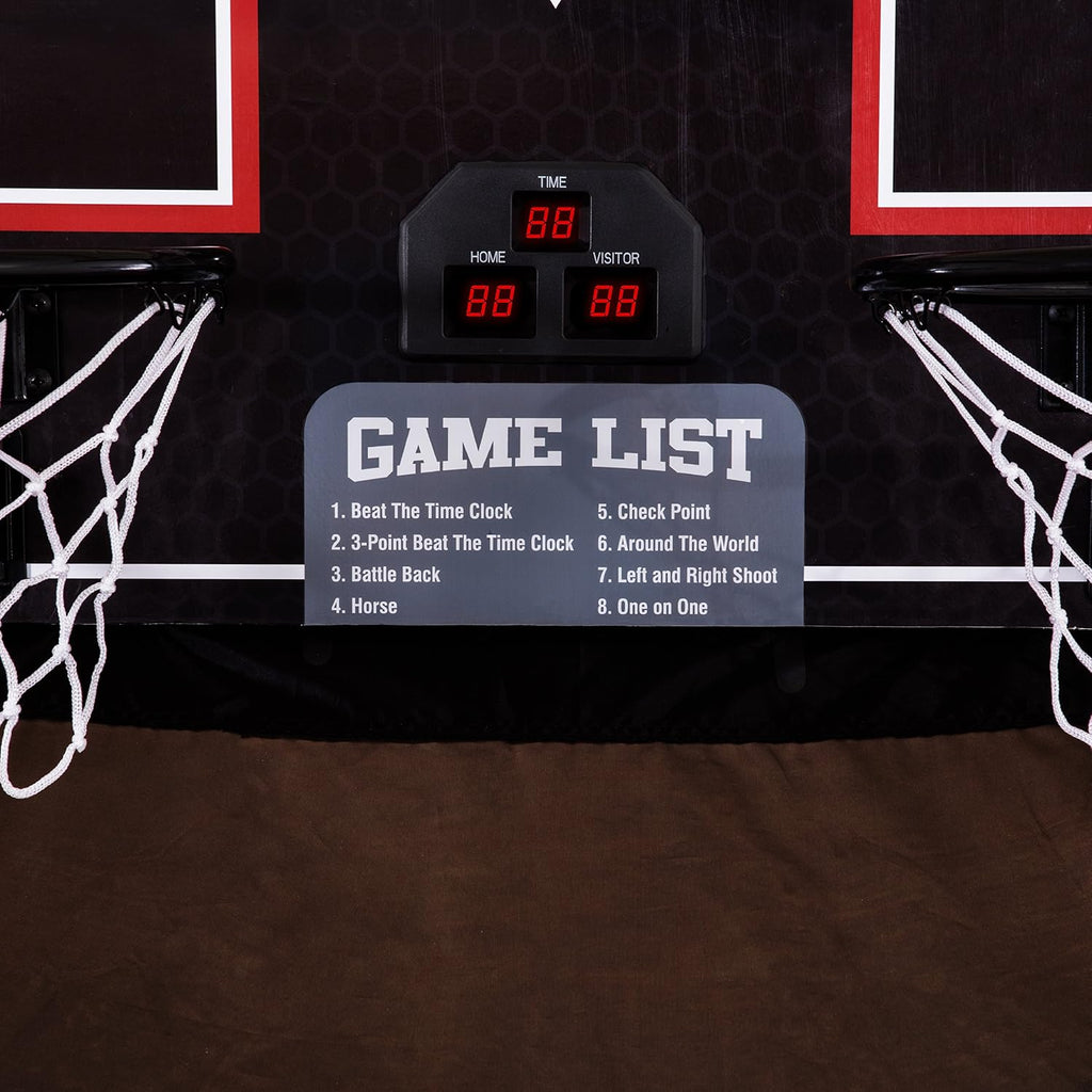 Triumph Playmaker Shootout Basketball Arcade Game – Electronic Scorer, LED Display, 8 Game Modes, 4 Balls, Pump & Quick Connect Frame – Fast-Paced Indoor Fun for Kids, Teens & Family Game Nights