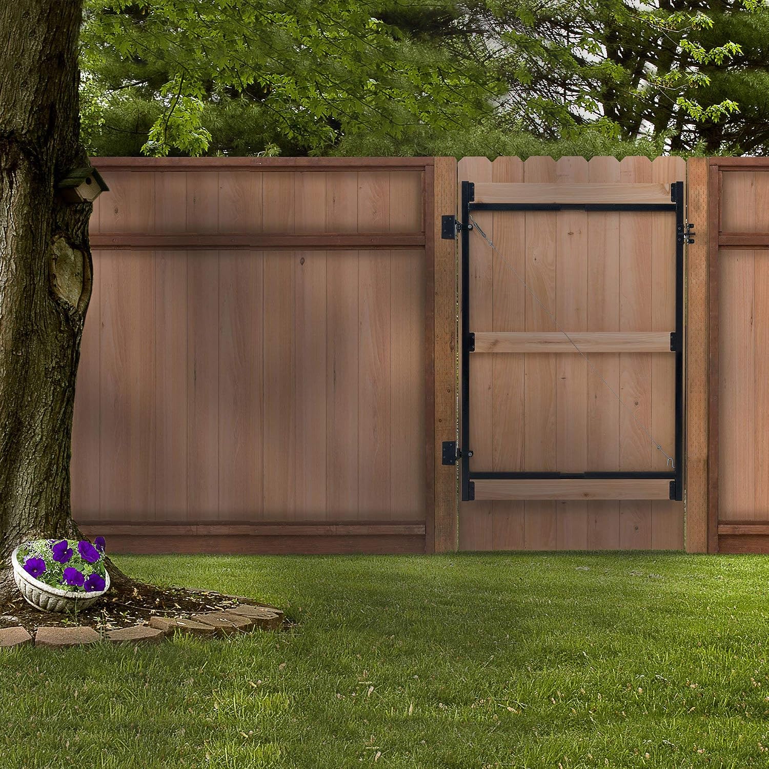 Adjust-A-Gate Steel Frame Anti Sag Adjustable, 60 inches to 96 inches, 2 Pack, with Gate Building Kit, 36 inches to 60 inches