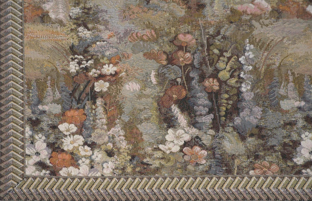 Charlotte Home Furnishings Inc Tapestry Wall Hanging, 27 x 51 Inch Garden of Eden Wall Art, Jacquard Woven Boho Tapestry, Cotton Wall Tapestry for Bedroom, Living Room & Home Decor, European Soft Cotton Fabric