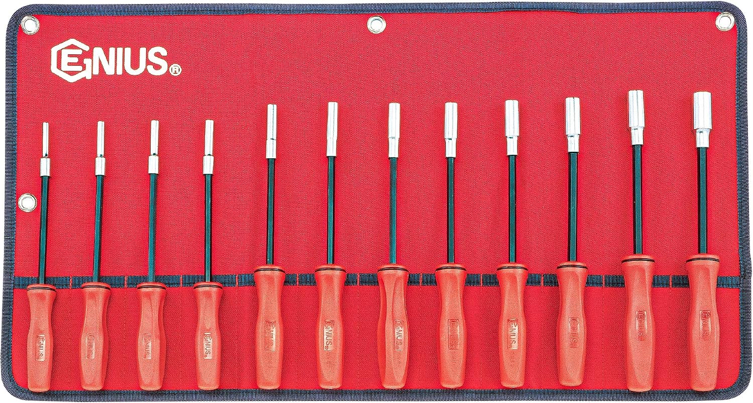 Genius Tools 12 Piece Metric Long Hex Nut Driver Set - ND-012MD