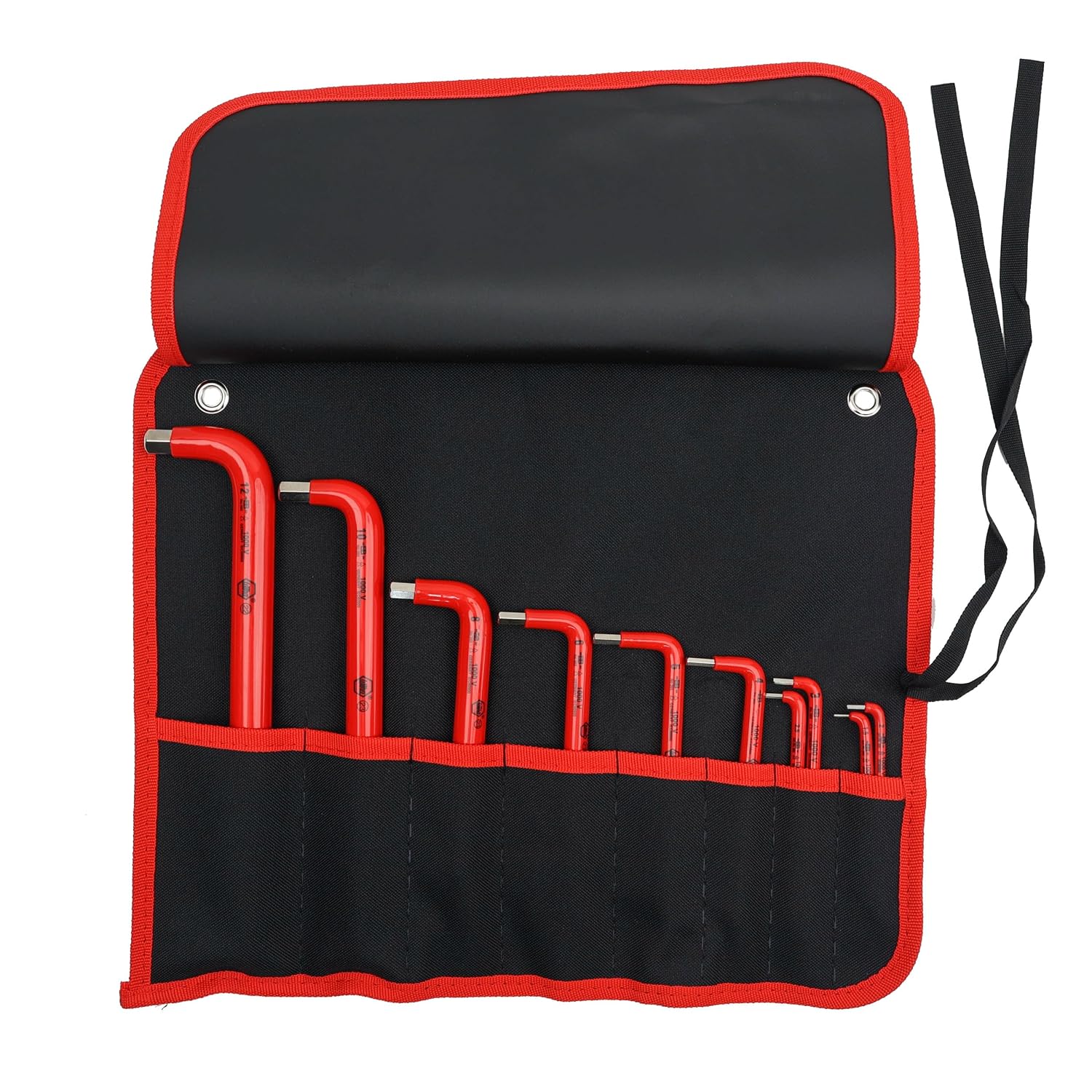 Wiha 13693 10 Piece Insulated Hex L-Key Set - Metric