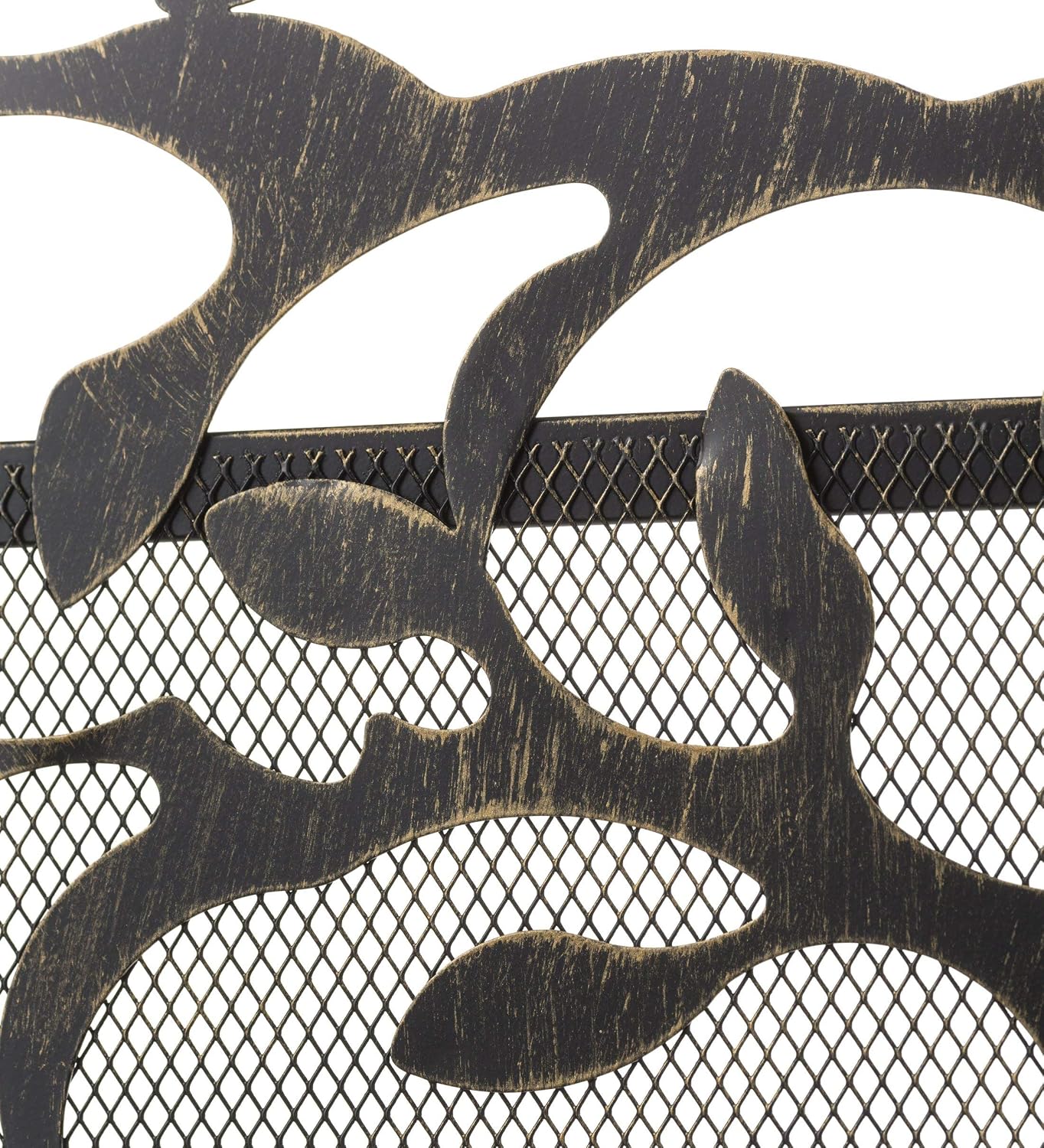 Plow & Hearth Arched Tree of Life Garden Gate | Laser-Cut Design | Metal | Black/Bronze Finish | Versatile | 36' W x 1¼'D x 36' H | Latch Closure