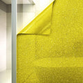VViViD Gold Yellow Crystal Tint Frosted Decorative Two-Way Privacy Window Adhesive Vinyl Film Roll (60in by 30ft)