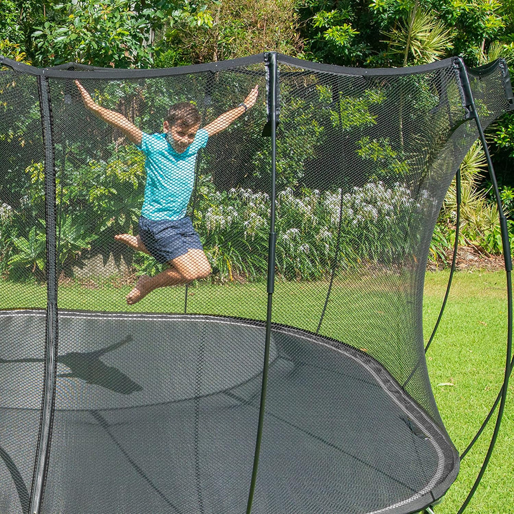 Springfree Trampoline � Springless Square Backyard Trampoline with Enclosure for Kids - 11ft or 13ft Sizes & Optional Add-On Attachments & Accessories