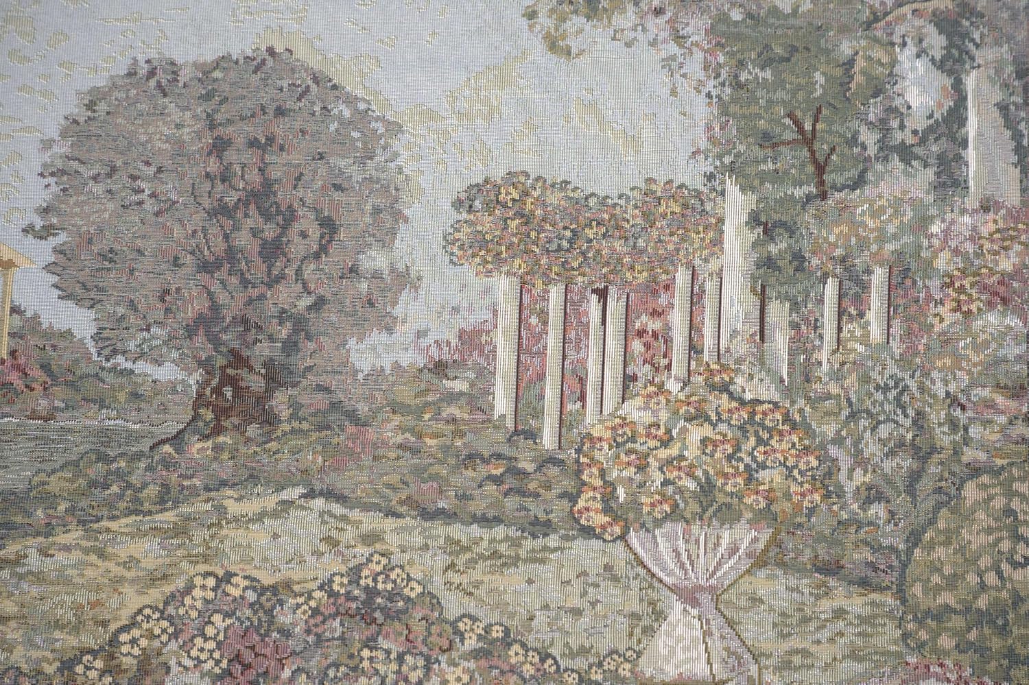 Charlotte Home Furnishings Inc Tapestry Wall Hanging, 27 x 54 Inch Busy Gardener Of Eden Wall Art, Jacquard Woven Boho Tapestry, Cotton Wall Tapestry for Bedroom, Living Room & Home Decor, European Soft Cotton Fabric
