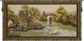 Charlotte Home Furnishings Inc Tapestry Wall Hanging, 27 x 51 Inch Country Lake Wall Art, Jacquard Woven Boho Tapestry, Cotton Wall Tapestry for Bedroom, Living Room & Home Decor, European Soft Cotton Fabric