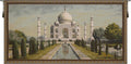Charlotte Home Furnishings Inc Tapestry Wall Hanging, 27 x 49 Inch Taj Mahal Wall Art, Jacquard Woven Boho Tapestry, Cotton Wall Tapestry for Bedroom, Living Room & Home Decor, European Soft Cotton Fabric