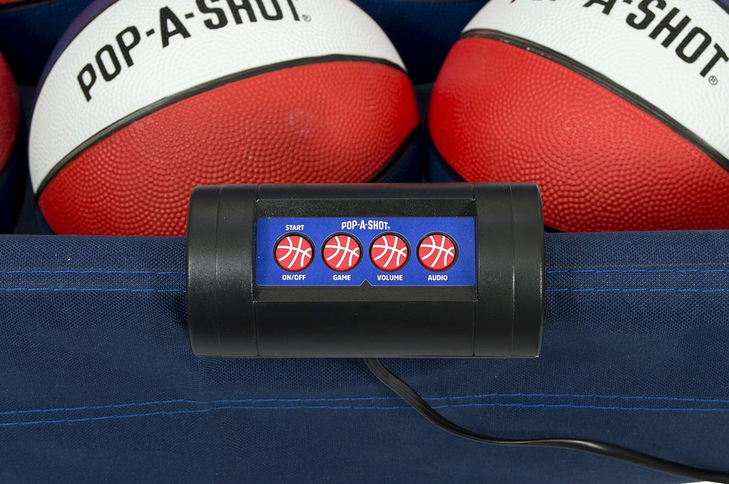 Pop-A-Shot - Home Dual Shot Arcade Basketball Game with NBA Graphics l Sensor Scoring l 16 Game Modes l 7 Balls l Foldable Storage l for All NBA Fans