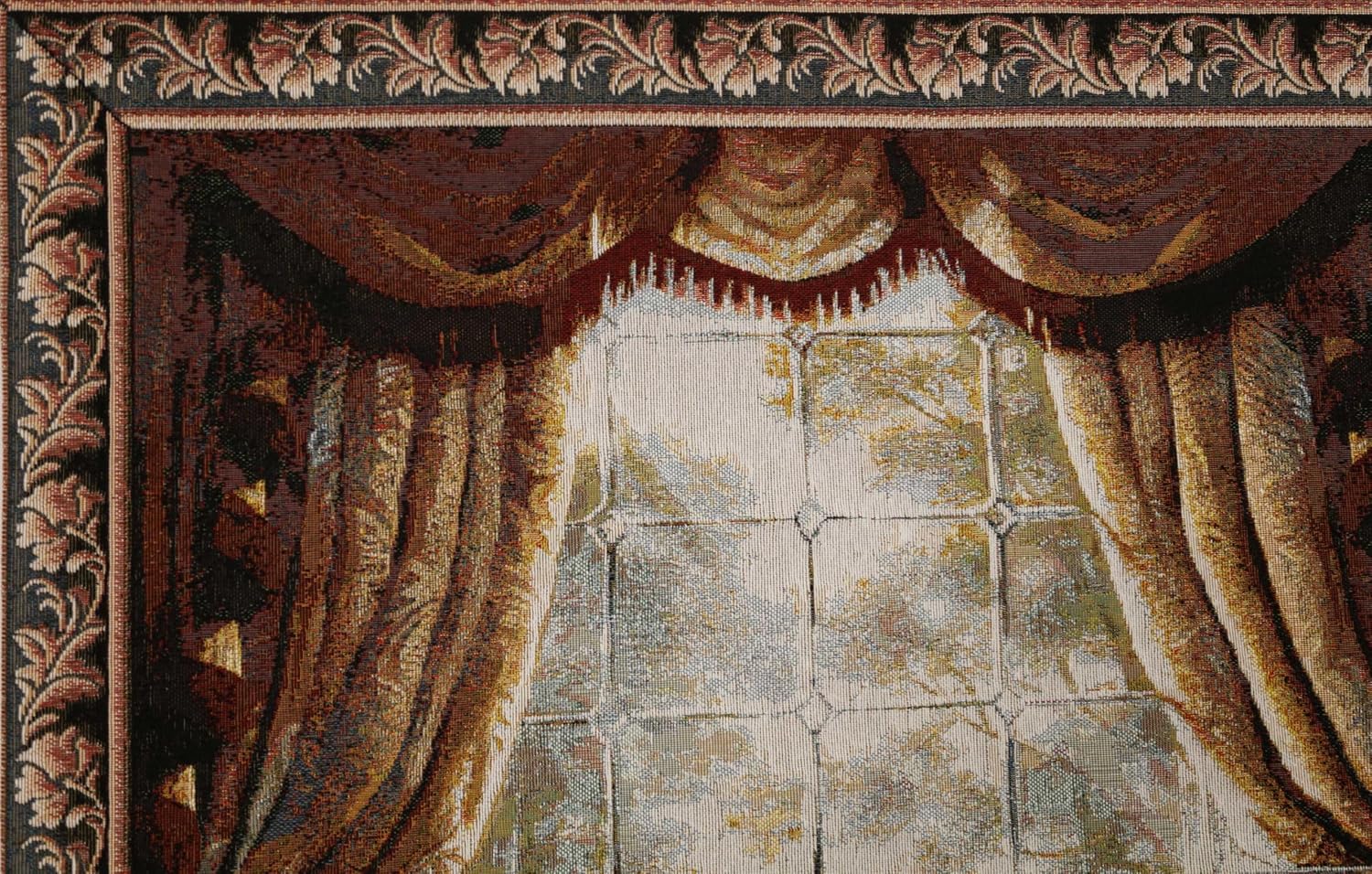 Charlotte Home Furnishings Inc Tapestry Wall Hanging, 27 x 51 Inch Piano By Candlelight Wall Art, Jacquard Woven Boho Tapestry, Cotton Wall Tapestry for Bedroom, Living Room & Home Decor, European Soft Cotton Fabric