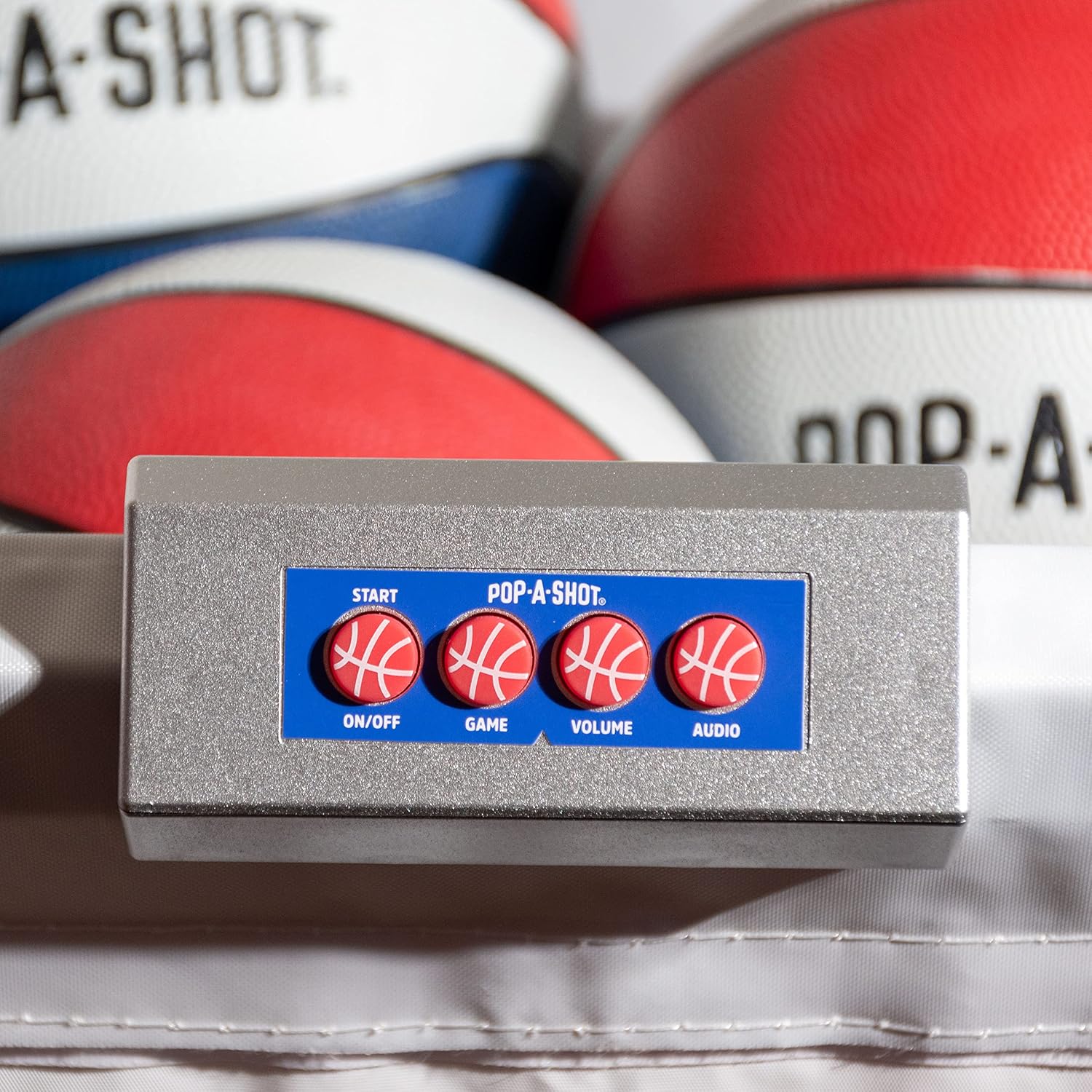 Pop-A-Shot - Pro Dual Shot | Commercial Grade Arcade Basketball at Home | Infrared Sensor Scoring | 16 Game Modes | 7 Balls | Foldable Storage