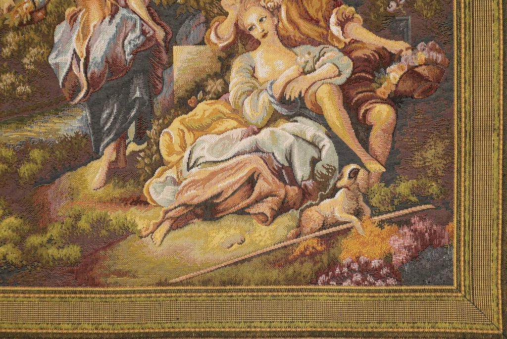 Charlotte Home Furnishings Inc Tapestry Wall Hanging, 27 x 54 Inch Garden Lake Romance Wall Art, Jacquard Woven Boho Tapestry, Cotton Wall Tapestry for Bedroom, Living Room & Home Decor, European Soft Cotton Fabric