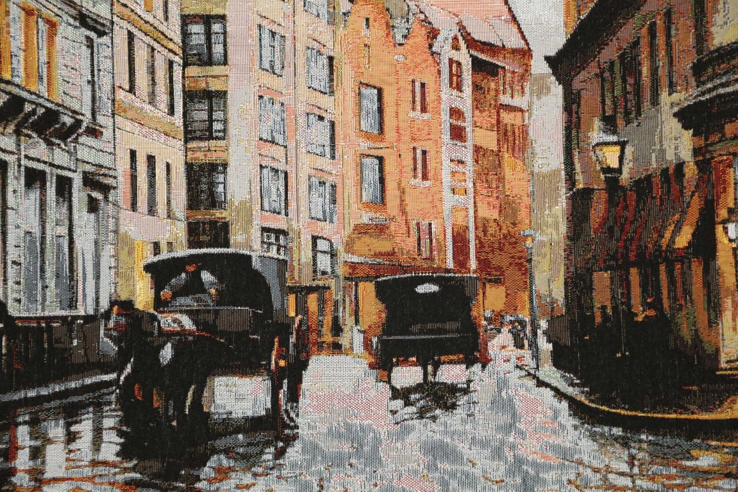 Charlotte Home Furnishings Inc Tapestry Wall Hanging, 27 x 51 Inch Broadway Wall Art, Jacquard Woven Boho Tapestry, Cotton Wall Tapestry for Bedroom, Living Room & Home Decor, European Soft Cotton Fabric