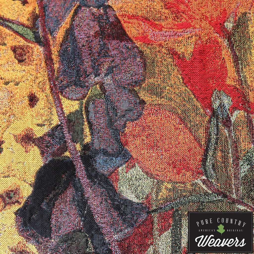 Morris Medley | Woven Tapestry Wall Art Hanging | Lush Intricate William Morris Tribute Design | 100% Cotton USA Size 72x50