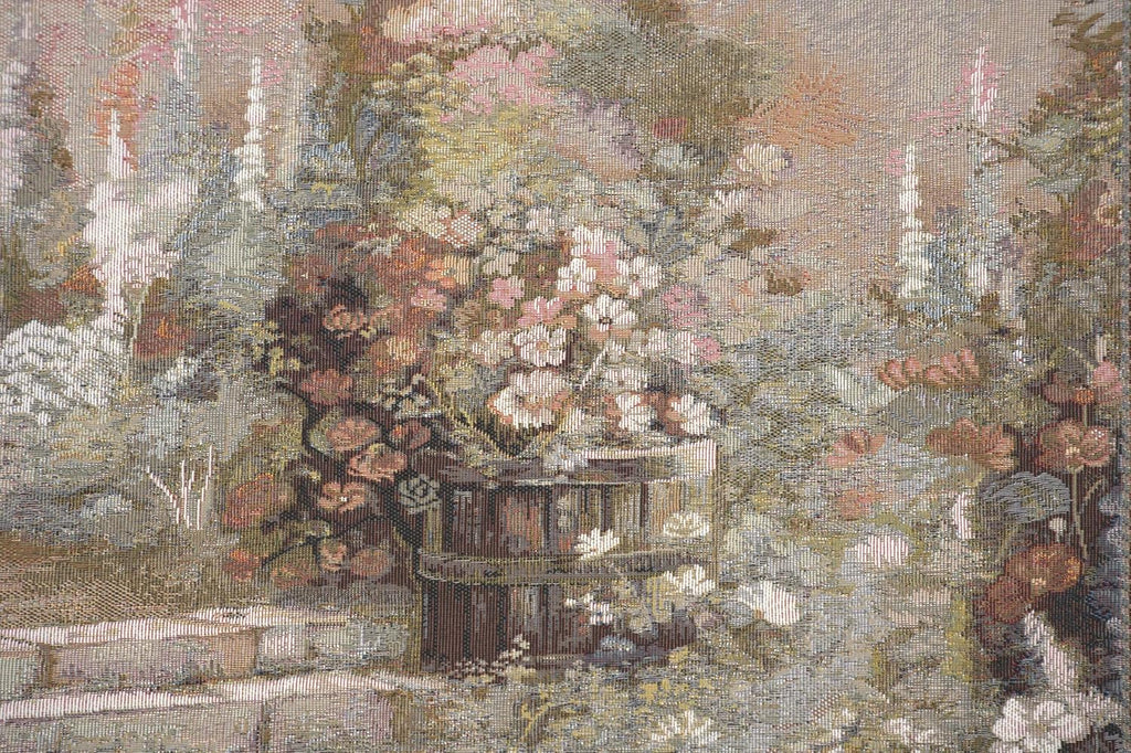 Charlotte Home Furnishings Inc Tapestry Wall Hanging, 27 x 51 Inch Garden of Eden Wall Art, Jacquard Woven Boho Tapestry, Cotton Wall Tapestry for Bedroom, Living Room & Home Decor, European Soft Cotton Fabric