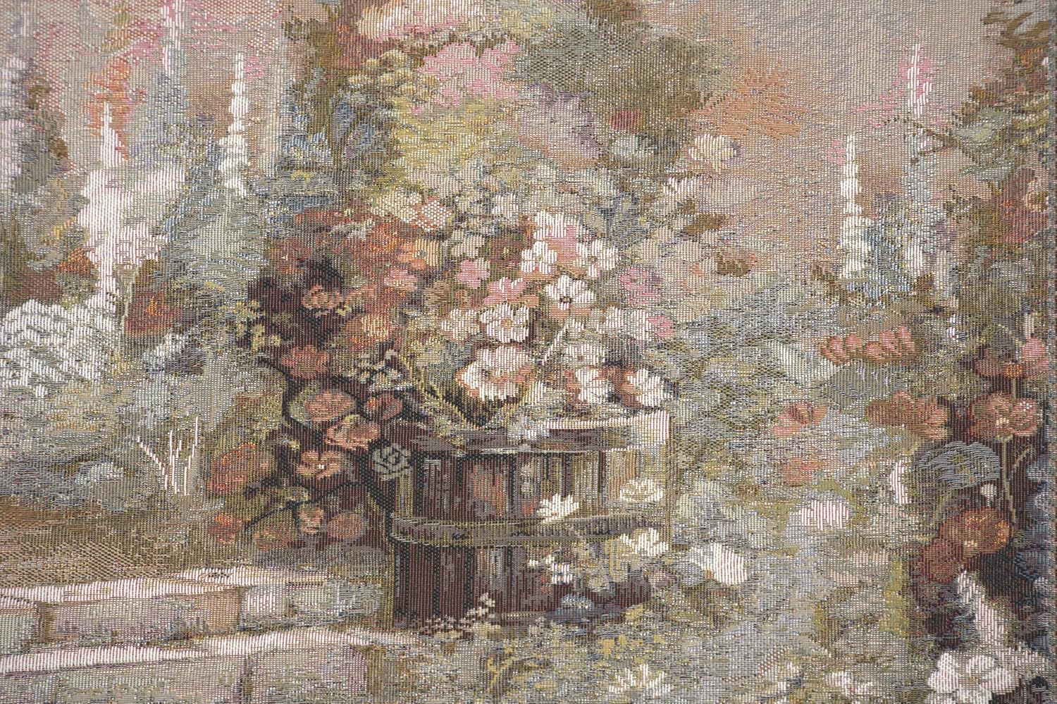 Charlotte Home Furnishings Inc Tapestry Wall Hanging, 27 x 51 Inch Garden of Eden Wall Art, Jacquard Woven Boho Tapestry, Cotton Wall Tapestry for Bedroom, Living Room & Home Decor, European Soft Cotton Fabric